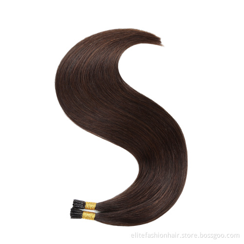 Wholesale I Tip Human Hair Extensions Straight 12''-26'' Virgin Hair Cuticle Remy Aligned Hair Extensions